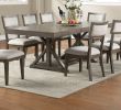 Contemporary Dining Room Furniture Dining Table w Leaf Ash Gray Large Family 9pc Dining Set 8x Side Chairs - as Pic