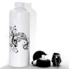 Biggdesign Clef Sign Aluminum Water Bottle 750 Ml - White