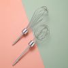 Electric Egg Beater With 2 Wire Beaters Portable Food Blender Whisk 3 Speeds Handheld Food Mixer ,USB Rechargeable Handheld Egg Beater - White
