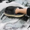 Car Wash Gloves; Car Glass Cleaning Tool - black