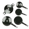 Aluminum Nonstick Midweight 13pcs Cookware Set Dishwasher Safe - black