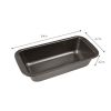 5-Piece Nonstick Carbon Steel Bakeware Set with Loaf Pan, Square Cake Pan, 6 Cup Muffin Pan, Roaster Pan, Cookie Sheet, Gray - Gray